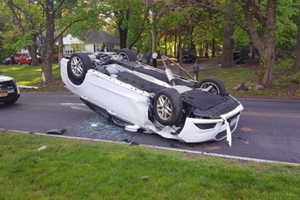 Man, 90, Injured In Ramapo Rollover Crash