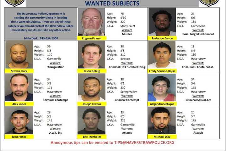 Haverstraw Police Seek Public's Help In Search For Wanted Suspects