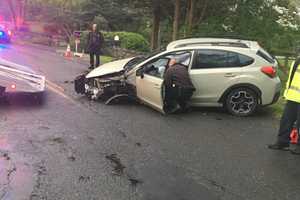 Single Car Crash In Weston Hospitalizes Driver