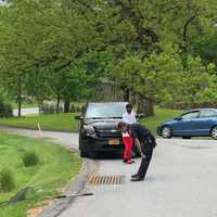 <p>The storm drain the ducklings were stuck in.</p>