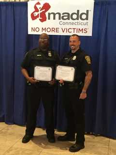 Norwalk Officers Honored By Mothers Against Drunk Driving