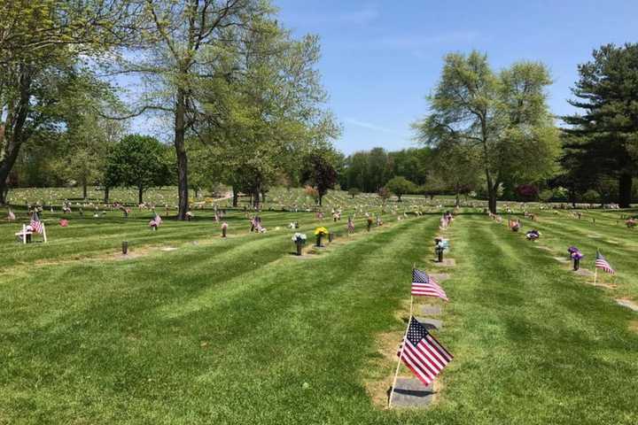 New Generation Of Police Cadets Plant Flags On Veterans Graves In Trumbull