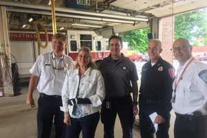 Woman Thanks Danbury Firefighters For Saving Her Arm