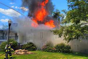 Newtown Square Fire Ravages Row Of Condos, At Least 4 Families Displaced