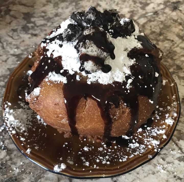One of the fried ice cream offerings at Drop &amp; Fry in Stamford.