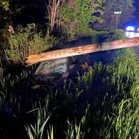 <p>A woman was hospitalized after crashing in Western Massachusetts.</p>