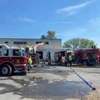 <p>Fire crews from several jurisdictions responded to the scene of a blaze that broke out at a Morris County shredding facility warehouse Thursday morning, authorities said.</p>