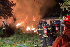 Crews Battle Garage Fire In Montgomery County