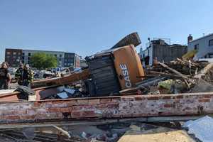 Worker Escapes Excavator Mishap In Hackensack