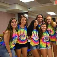 <p>Members of the Bronxville High School Class of 2015 on the first day of school.</p>