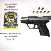 <p>The gun found by state police.</p>