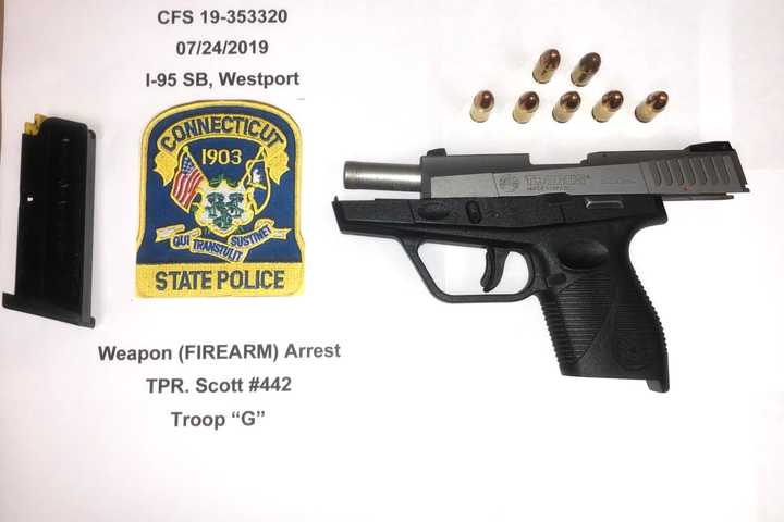 Discovery Of Disabled Car On I-95 In Westport Leads To Weapons Charge For Bridgeport Man