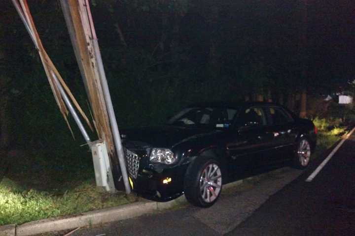 Man Who Crashes Car Into Pole In Ramapo Was Drunk, Police Say