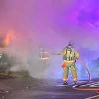 <p>Ridgefield Park firefighters doused the blaze within minutes.</p>