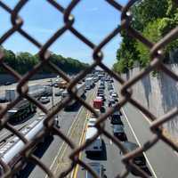 <p>The view from the Teaneck Road bridge.</p>