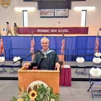 <p>Josh Mandel&#x27;s last graduation as Ossining principal</p>