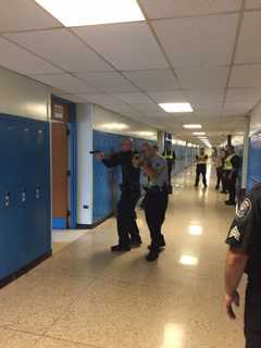Ramapo Police Conducts Rapid Deployment Training At Suffern HS