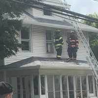 <p>Multiple agencies responded to a Sheldon Avenue fire in Tarrytown.</p>