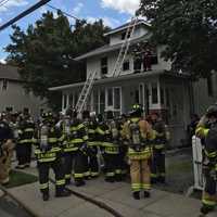 <p>Multiple agencies responded to a Sheldon Avenue fire in Tarrytown.</p>