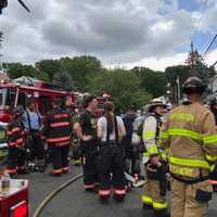 <p>Multiple agencies responded to a Sheldon Avenue fire in Tarrytown.</p>