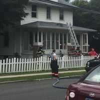 <p>Multiple agencies responded to a Sheldon Avenue fire in Tarrytown.</p>