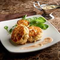 <p>Morton&#x27;s signature crabcakes.</p>