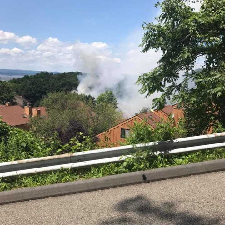 The fire in Ossining was reported around 1 p.m.