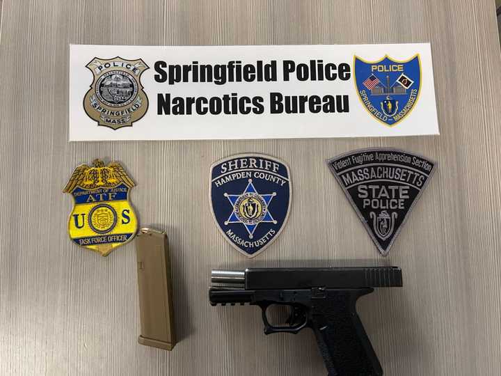 A man was arrested with an illegal weapon in Springfield.