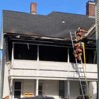 <p>An Allyn Street home suffered extensive damage when a fire broke out in Holyoke.</p>