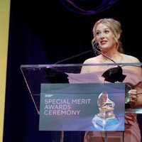 <p>Annie Ray speaks onstage during the Special Merit Awards Ceremony &amp; 66th Annual GRAMMY Nominees Reception during the 66th GRAMMY Awards on February 03, 2024 in Los Angeles, California.&nbsp;
  
</p>