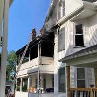 <p>An Allyn Street home suffered extensive damage when a fire broke out in Holyoke.</p>