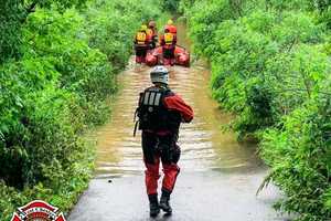 West Chester Fire Crews Rescue Man Trapped In Flood Water