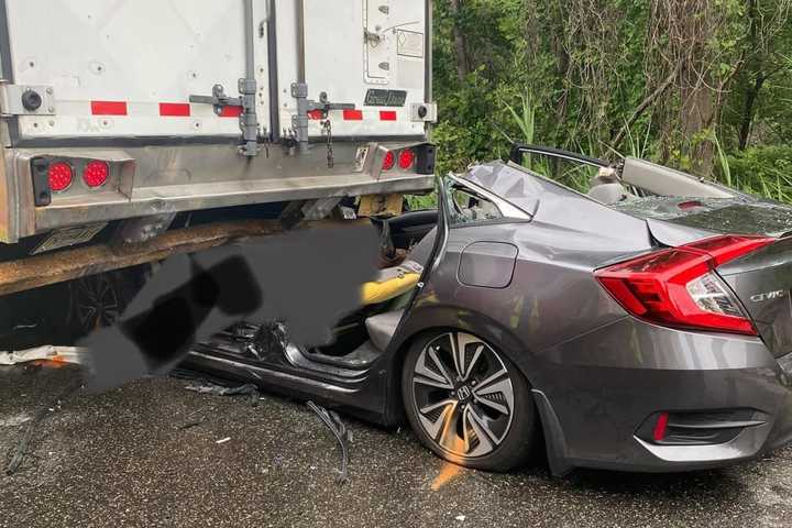 Driver Hospitalized After Colliding With Tractor-Trailer In Delaware County