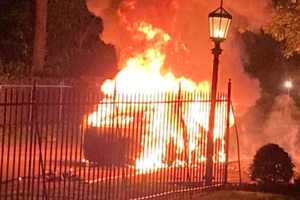 Crews Extinguish Heavy Tesla Fire In Montgomery County