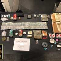 <p>Drugs and money seized.</p>