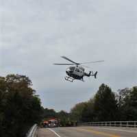 One Extricated, Airlifted After Serious One-Car Crash In Area