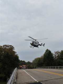 One Extricated, Airlifted After Serious One-Car Crash In Area