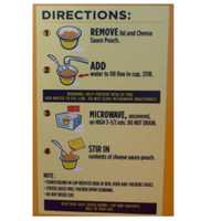 <p>Cooking instructions for Kraft&#x27;s Velveeta Shells and Cheese cups.</p>