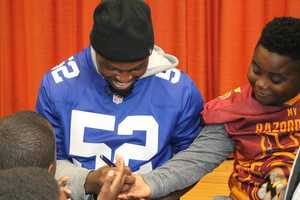 Pros Prove To Be 'Giants' In Teaching Student-Athletes About Respect In Westchester