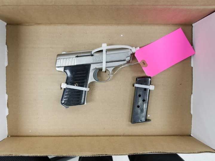 Suffolk County Police today arrested a teenager for possessing a loaded handgun in Huntington Station