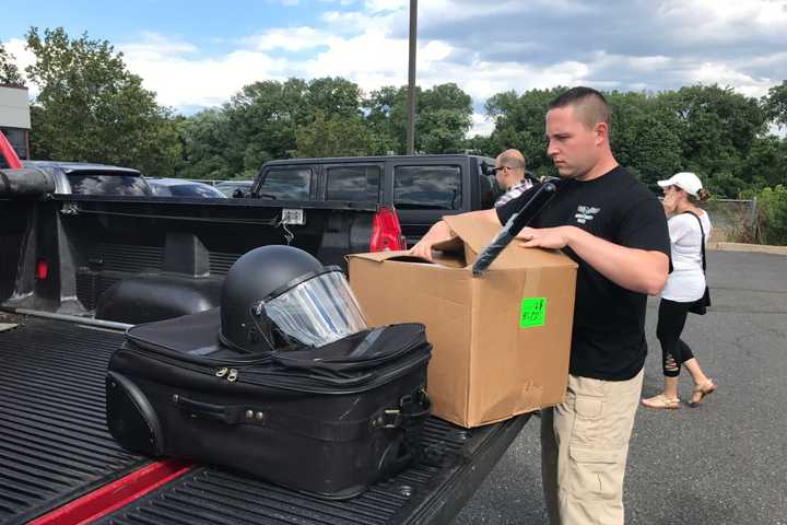 Laid Off Bergen County Police Turn In Badges, Guns In Hackensack