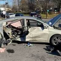 <p>The vehicles collided at Spring Valley Road and Forest Avenue in Paramus shortly before 11 a.m.</p>