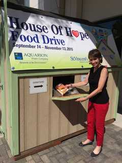 St. Vincent's Kicks Off House Of Hope Food Drive In Bridgeport