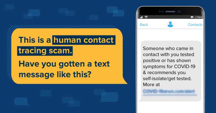 The FTC is warning about new contact tracer scams during the COVID-19 outbreak.