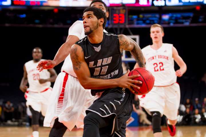 Teaneck High School graduate Joel Hernandez plays basketball for Long Island University. 