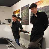 <p>Maria Baldursson, her niece and stepson Bo Olfsson work at The Fish Dock in Closter. </p>