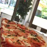 <p>Caprese pie at Nino&#x27;s on Broadway in Hillsdale.</p>