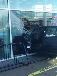 Car Crashes Into Greenburgh Library Lobby
