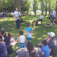 <p>Families attended a Songs for Seeds concert at the Scarsdale Pool.</p>