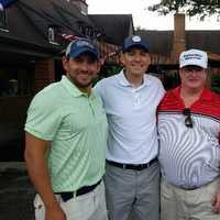 <p>From left: CT GOP Chairman J.R. Romano; National State Party Director at the RNC, Matt Pinnell; Weston RTC Chairman Bob Ferguson; and convention delegate from New Canaan, Kevin Moynihan at the Canterbury Golf Club in Ohio.</p>